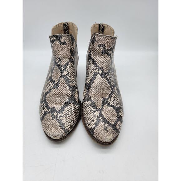 Dolce Vita Karsen Bootie Faux Snakeskin Ankle Boots Multicolor Size 8.5 - Picture 2 of 10
